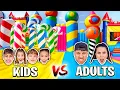 Lagu HIDE \u0026 SEEK at World's Largest Bounce Park! (Kids vs Adults)
