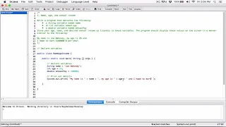 2 1 Name Age and Annual Income - Java