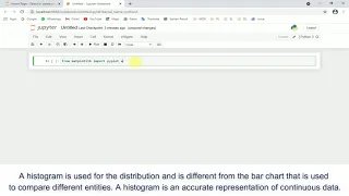 Python Program to create a Histogram Artificial Intelligence
