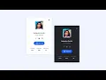 Profile Card UI Design Using HTML CSS and JavaScript Mode