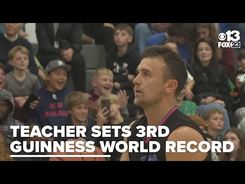 Maine teacher captures his third Guinness World Record