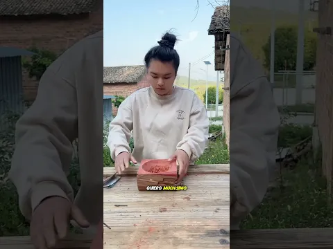 ¡Hice un cuenco de madera para el cachorrito de mi abuela! 🥹🐶❤️ #shorts #ytshorts #puppy