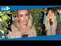 Petra Ecclestone is effortlessly chic in a leather camel coat as she enjoys a dinner with Sam Palmer