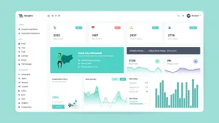 Responsive Admin Dashboard Design Using HTML CSS JavaScript