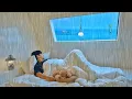 Download Lagu Camping in Heavy Rain with My Dog . 3 Bedroom Caravan . Sound of Waves ASMR