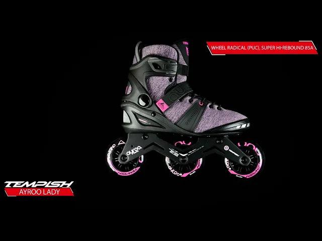 Role Inline Dama AYROO Lady Fitness Roz 3x90mm ABEC 9