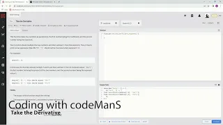 Codewars 8 kyu Take the Derivative JavaScript