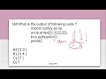 MCQs on NumPy