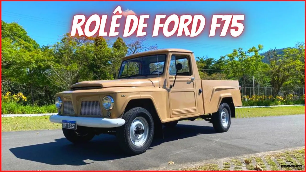 ROLÊ DE FORD F75 ANO 1976 MOTOR 6 CILINDROS "PLACA PRETA"