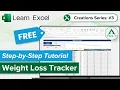Weekly Weight Loss Tracker - Free Template and Step by Step Tutorial
