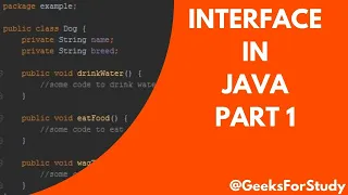 Interface in java java interface Part 1 Abstraction in java