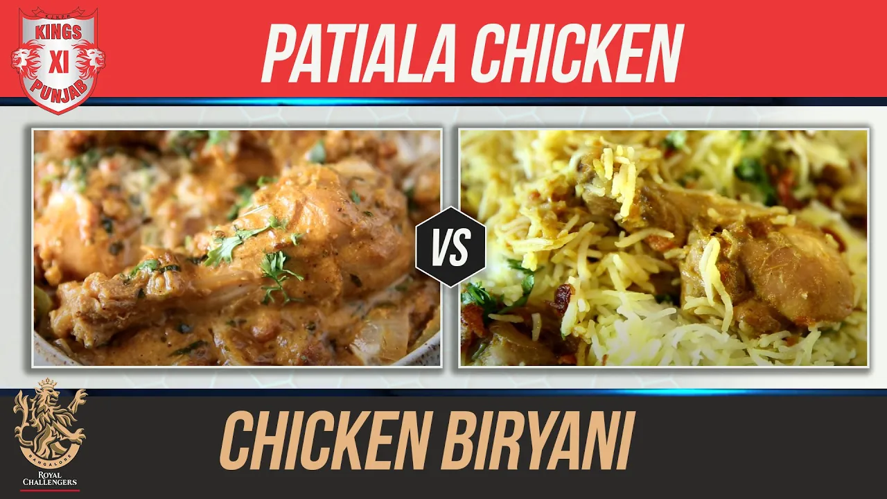 KXIP VS RCB   Chicken Patiala    Chicken Biryani   Indian Culinary League   Chicken Recipes By Smita