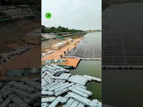 China’s Massive Floating Solar City on Water 🌊☀️ #shorts​
