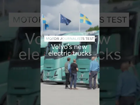 Volvo Trucks – Motor journalists test Volvo’s new electric trucks