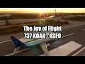 Boeing 737 PMDG San Francisco Bay Area ILS Approach MSFS 2020