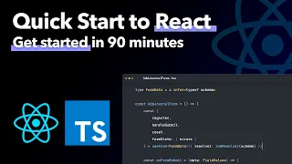 Quick Start to React TypeScript FREE 90-Minute Expert Training