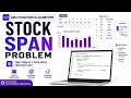 Stock Span problem Brute Better Optimal Stack playlist DSA C