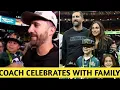 Super Bowl 2025 Eagles Coach Nick Sirianni Adorably Celebrates Eagles Win With Kids on Field
