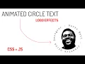 Animated Circle Text Logo Effects using CSS JavaScript