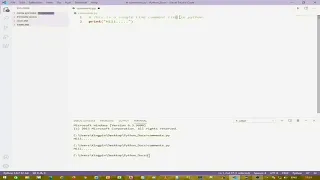 Python Tutorial 4 Comments in Python