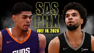 San Antonio Spurs vs Phoenix Suns Full Game Highlights - July 18, 2026 | NBA Summer League