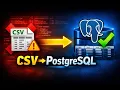 Load CSV Into PostgreSQL FAST Import Huge CSV Files Without Errors