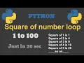 Square loop by python