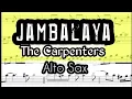 Jambalaya Alto Sax Sheet Music Backing Track Play Along Partitura