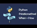What are static methods in Python and when to use them