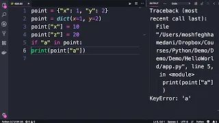 Python - Dictionaries By Mosh Hamedani