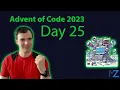 Advent of Code 2023 Day 25 Snowverload