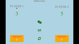 Pig Dice Game using JavaScript