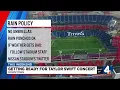 Nissan Stadium weather policy for Taylor Swift concert
