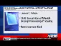 Arrest warrant filed for man accused of buying child porn