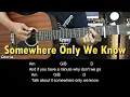 Somewhere Only We Know - Keane EASY Guitar Tutorial with Chords