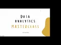 Data Analytics 101 Masterclass Beginner Friendly