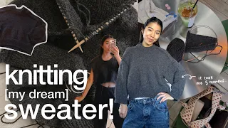 knitting my dream sweater (full project vlog)