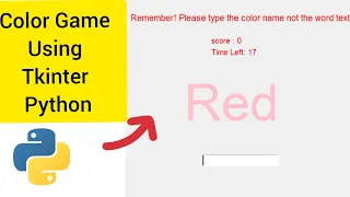 How to make an COLOR GAME using tkinter module in python