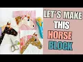 A Fun Scrappy Horse FPP Block Foundation Paper Piecing