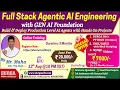 Full Stack Agentic AI Engineering with GEN AI Foundation Online Training DURGASOFT