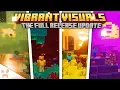 ALL DIMENSIONS UPDATED BRAND NEW BIOME OVERHAULS - Minecraft Vibrant Visuals Update 1 Out Now