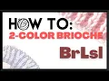 How to Brioche - brLsl left leaning decrease tutorial with KnittyJO