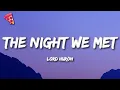 Download Lagu Lord Huron - The Night We Met (Lyrics)