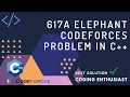 617A Elephant codeforces problem in c