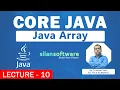 Java Array Lecture-1 Java for Beginners Silan Software pythontpoint
