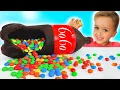 Vlad and Niki Chocolate Soda Challenge for Mom