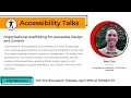 Organizational Scaffolding for Accessible Design and Content - Rob Carr A11yTalks