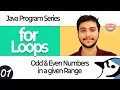 Java Even Odd Program Using For Loop Logic Code Dry Run