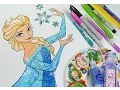 Disney Frozen coloring book Queen elsa coloring pages for kids