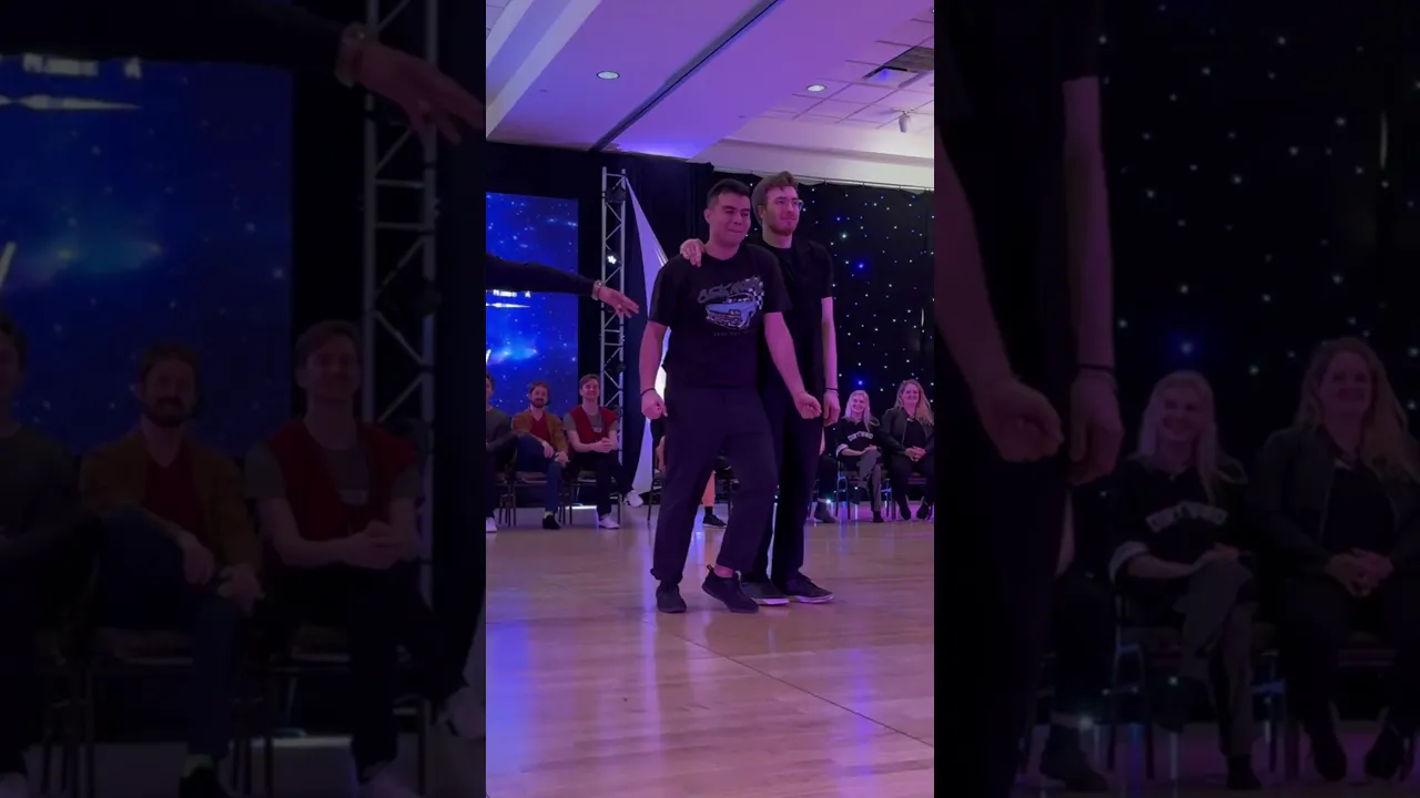Two’s a crowd, three’s a party 🥳 #westcoastswing #improv #dance #competition #mendancing